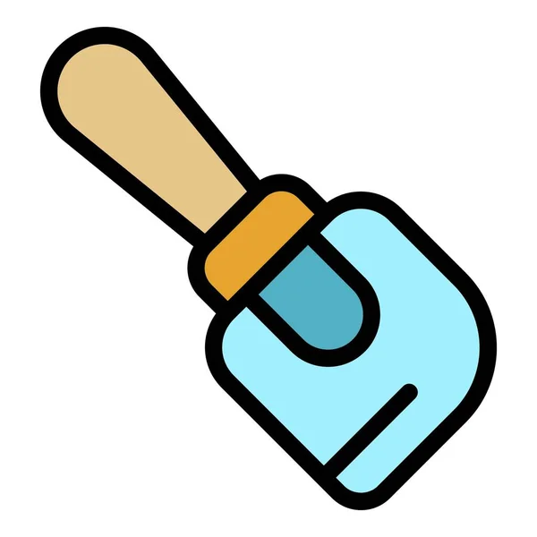 Cookie shovel图标颜色轮廓矢量 — 图库矢量图片