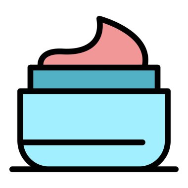 Manikür jeli renk ana hatları vektörü