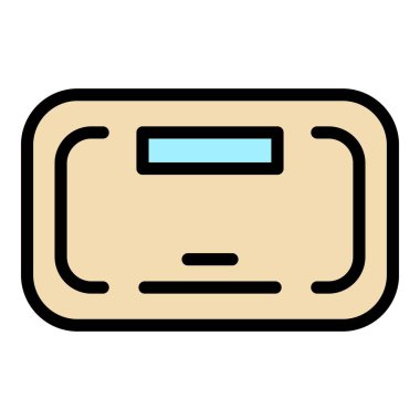 Çivi aygıtı renk ana hatları vektörü