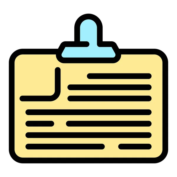 Career badge icon color outline vector Stock Illustration