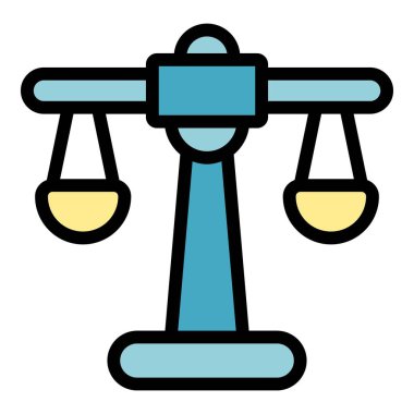 Kampanya ölçekli simge renk ana hatları vektörü