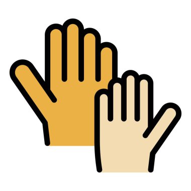 Oylama simgesi renk özet vektörünü uzat