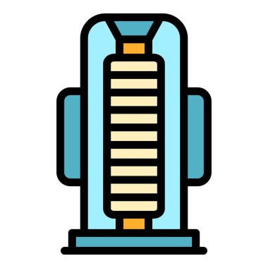 UV ışık simgesi renk dış hat vektörü