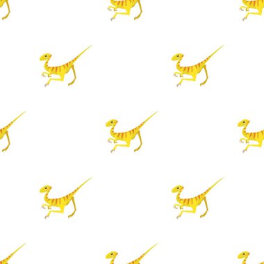 Velociraptor desenli kusursuz vektör