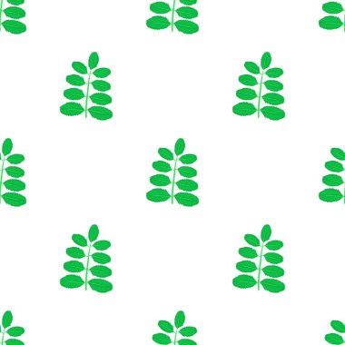 Akasya yaprağı desensiz vektör