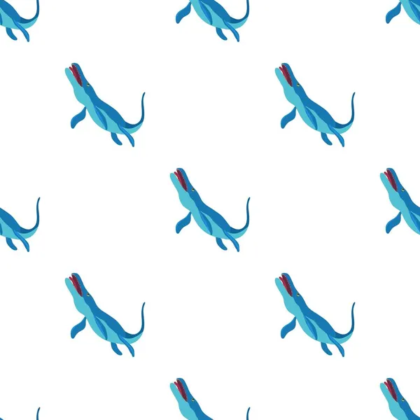 水下恐龙车模式无缝病媒 — 图库矢量图片