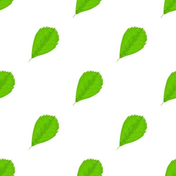 Elm leaf pattern seamless vector — Stock Vector