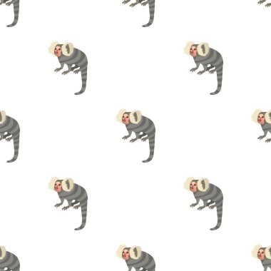 Küçük maymun desenli kusursuz vektör