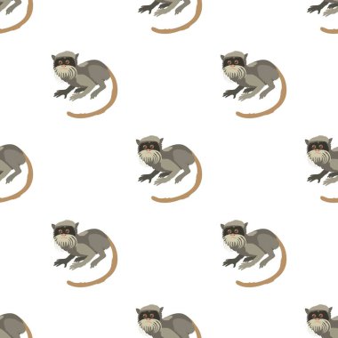 İmparatorluk tamarin desenli kusursuz vektör
