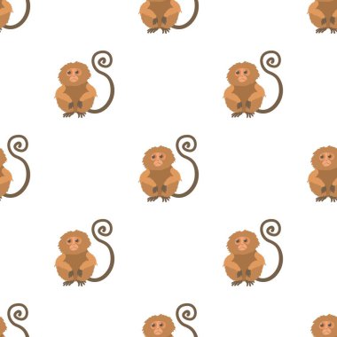 Rhinopithecus desenli dikişsiz vektör