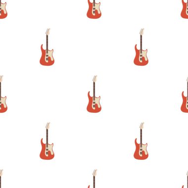 Klasik rock gitar şablonu kusursuz vektör