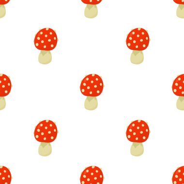 Amanita edulis desenli kusursuz vektör