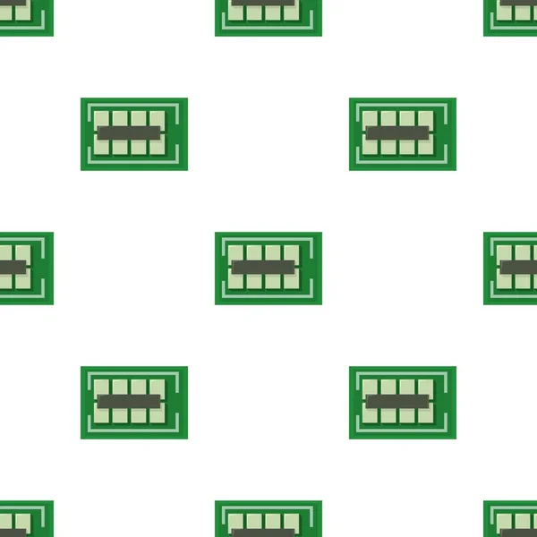 Modèle de bus d'ordinateur vecteur sans couture — Image vectorielle