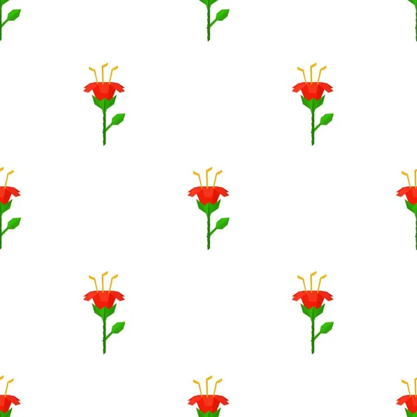 Origami motif de fleurs vecteur sans couture — Image vectorielle