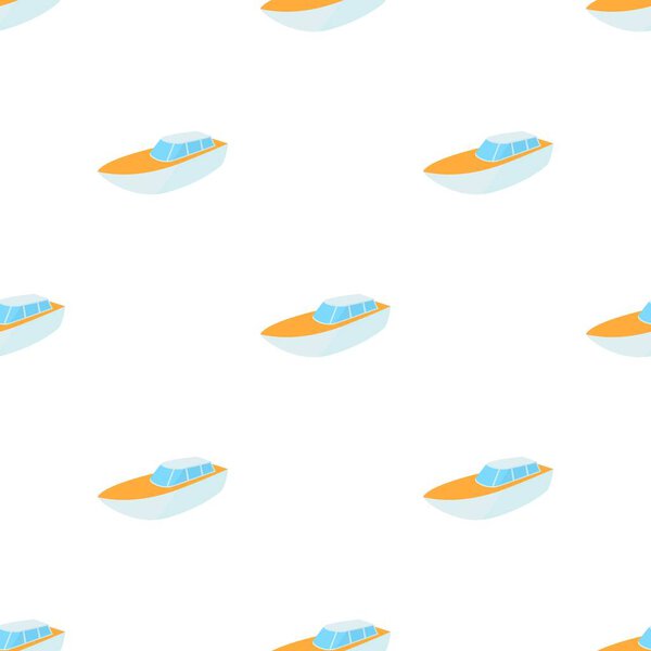 Boat pattern seamless vector