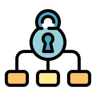 Gizlilik simgesi renk ana hatlarını kilitle