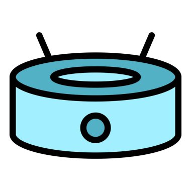 Kişisel aygıt simgesi renk ana hatları vektörü