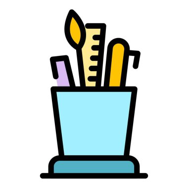 Bizimle simge rengi dış hat vektörü ile irtibata geç