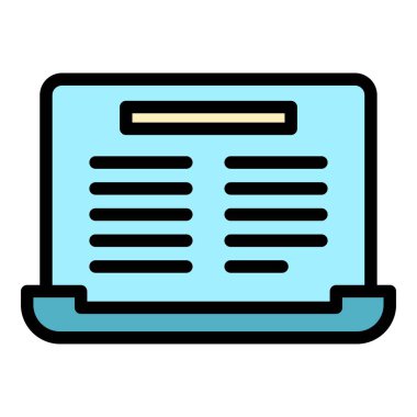 Kişi dosyaları renk çizgisi vektörü