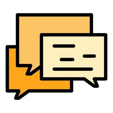 Sohbet simgesi renk ana hatlarını destekle