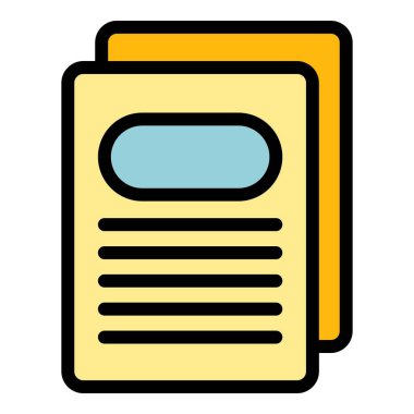 Profil sayfası arayüzü renk ana hatları vektörü