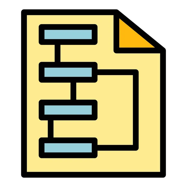 Programvara gränssnitt ikon färg kontur vektor — Stock vektor