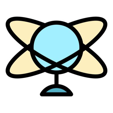 Daimi hareket simgesi renk ana hatları vektörü