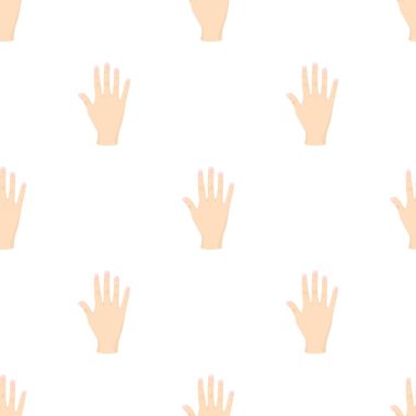 El desenli dikişsiz vektörün açık avuç içi