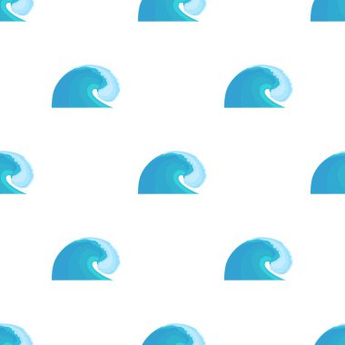 Su dalgası şablonu kusursuz vektör