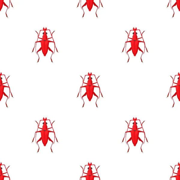Motif de bug vecteur sans couture — Image vectorielle