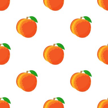 Olgun şeftali desenli kusursuz vektör