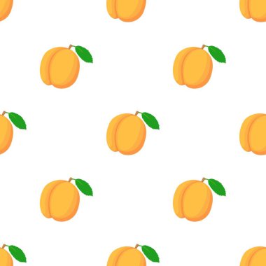 Taze kayısı desenli dikişsiz vektör