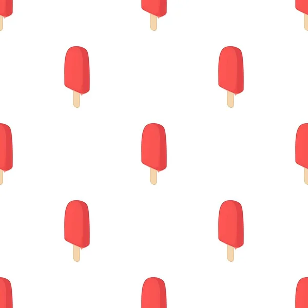 Frosty rood fruit ijslolly patroon naadloze vector — Stockvector