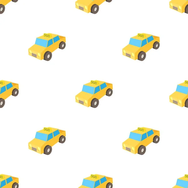Taxi auto vzor bezproblémový vektor — Stockový vektor