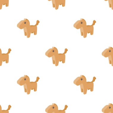 At Truva desenli kusursuz vektör