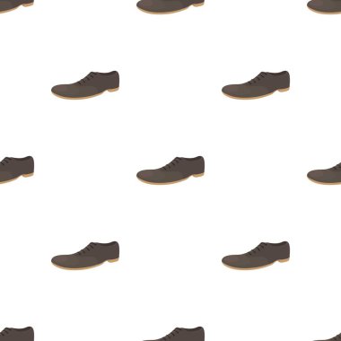 Erkek kahverengi ayakkabı desenli kusursuz vektör