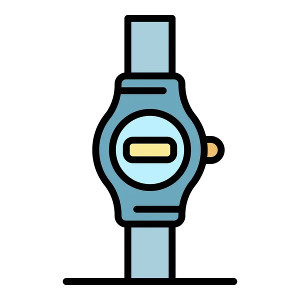 Pulsera de fitness icono color contorno vector — Archivo Imágenes Vectoriales