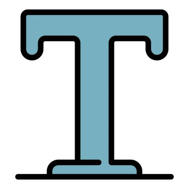 Metin pc düzenleyici renk ana hatları vektörü