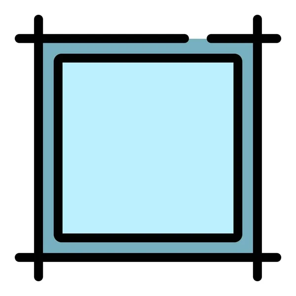 Papier-Editor-Symbol Farbe Umrissvektor — Stockvektor