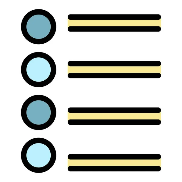 Redactie punten pictogram kleur omtrek vector — Stockvector