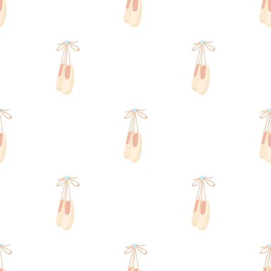 Asılan bale ayakkabıları desensiz vektör