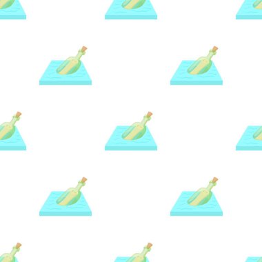 Harf desenli dikişsiz vektör şişesi