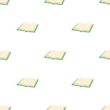 Açılmış boş kitap deseni kusursuz vektör