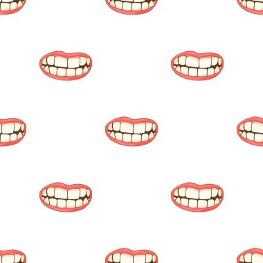 Ağzı beyaz, sağlıklı, dişleri pürüzsüz.