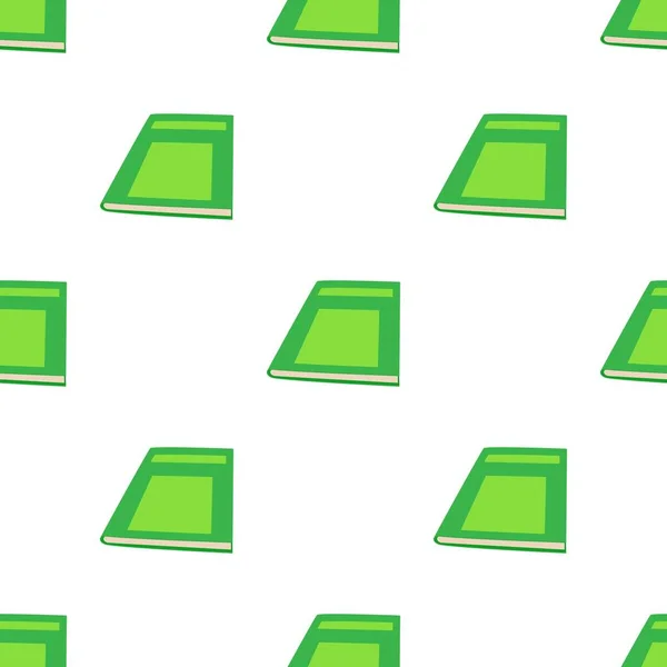 Cerrado verde libro patrón sin costura vector — Archivo Imágenes Vectoriales