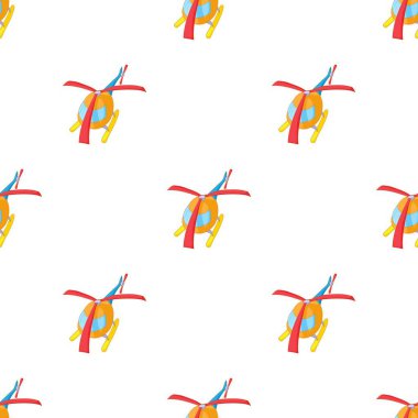 Turuncu helikopter şablonu kusursuz vektör