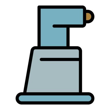 Refraktometre simge renk dış hat vektörünü sıkıştır