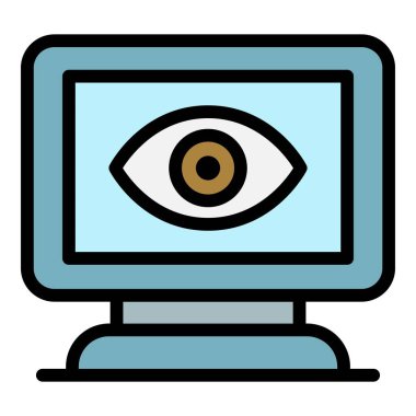 Görüntü simgesi renk ana hatlarının bilgisayar teşhisleri