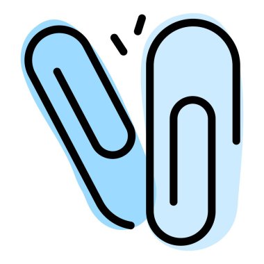 Kağıt atacı simgesi renk ana hatları vektörü