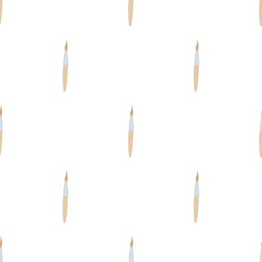 Profesyonel makyaj fırçası deseni pürüzsüz vektör